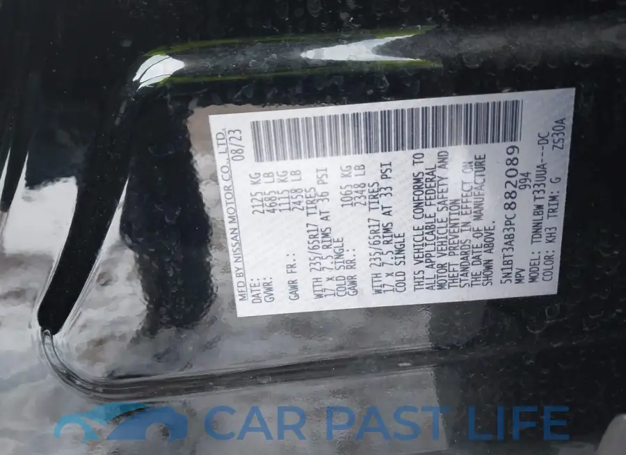 5N1BT3AB3PC882089# 9