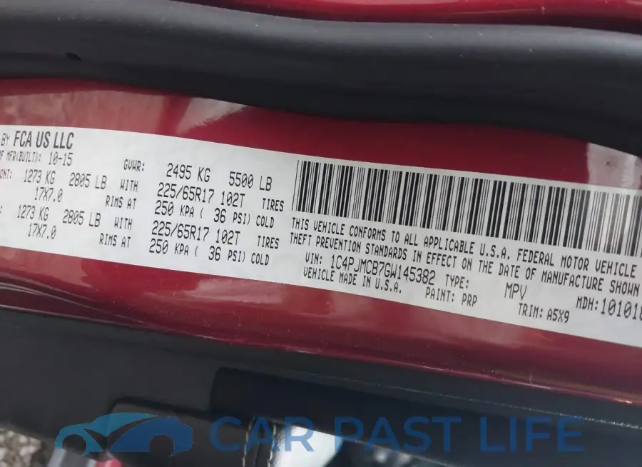1C4PJMCB7GW145382# 9