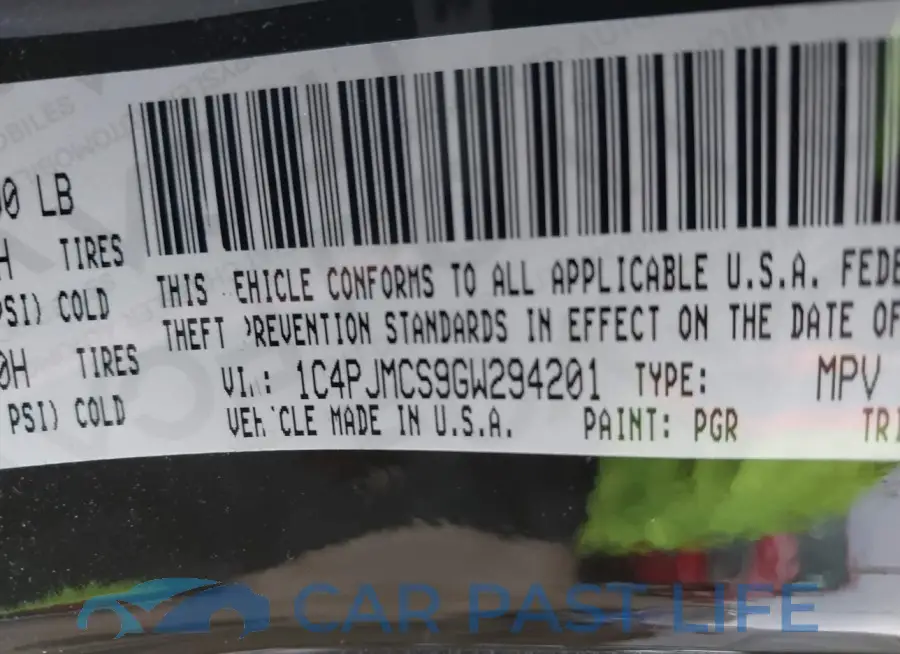 1C4PJMCS9GW294201# 9