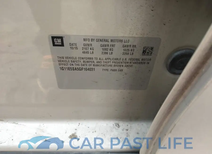 1G11E5SA5GF164031# 9