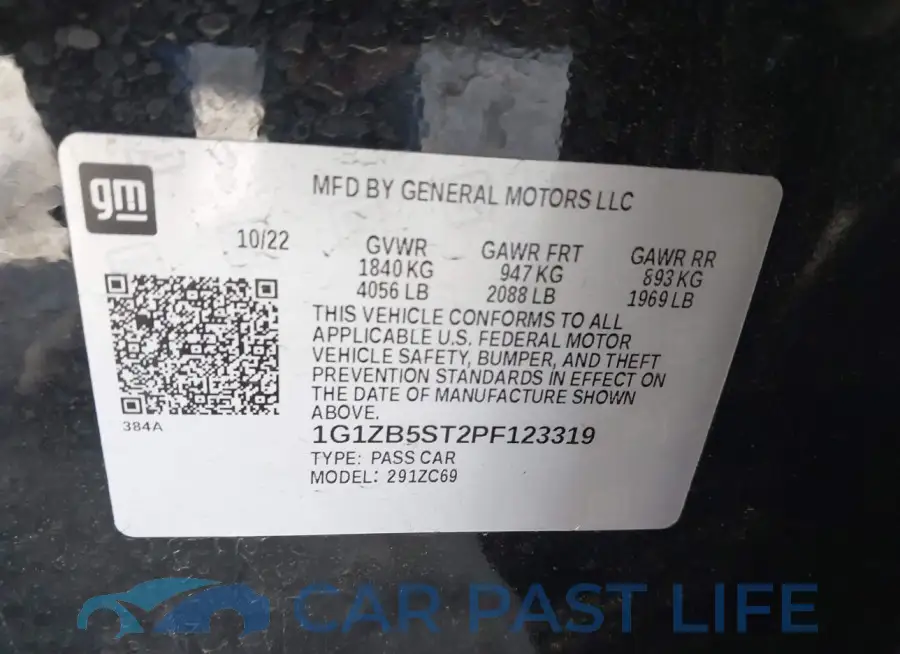 1G1ZB5ST2PF123319# 9