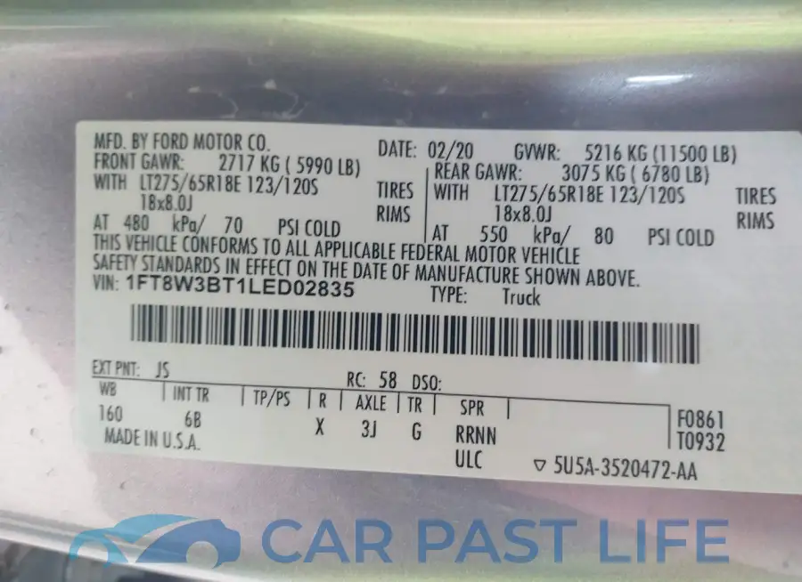 1FT8W3BT1LED02835# 8