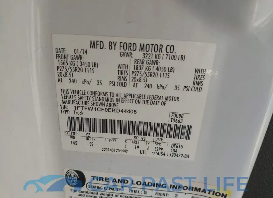 1FTFW1CF0EKD44406# 9