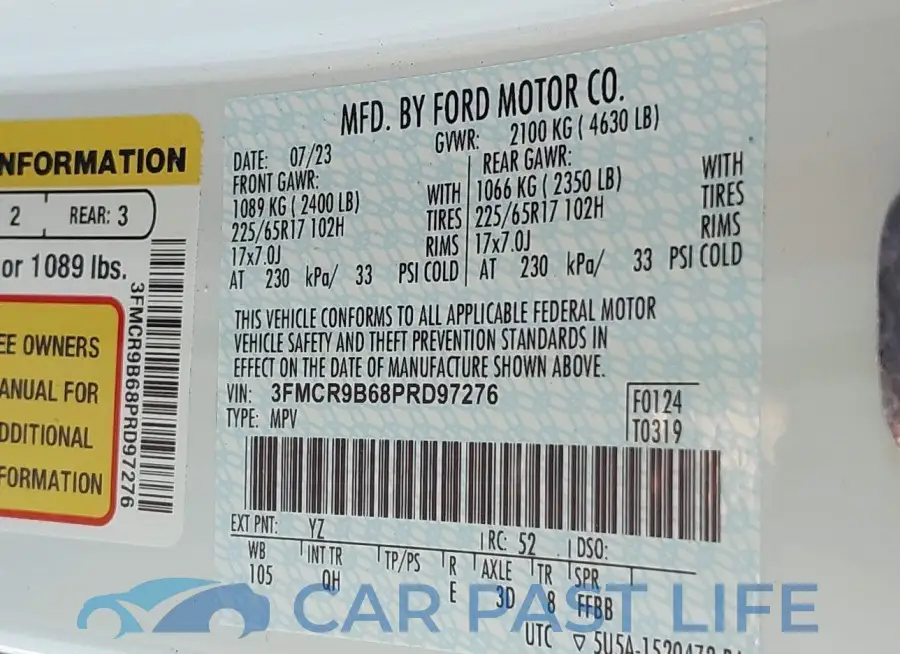 3FMCR9B68PRD97276# 9