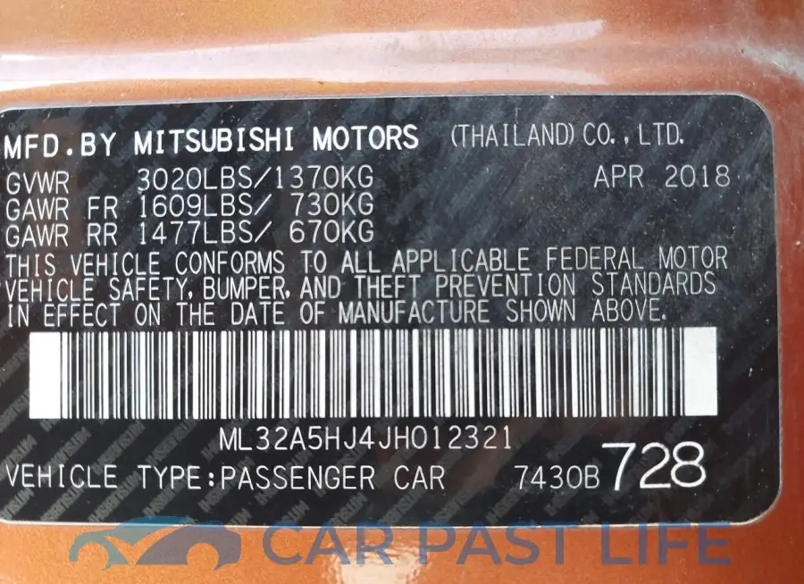 ML32A5HJ4JH012321# 9