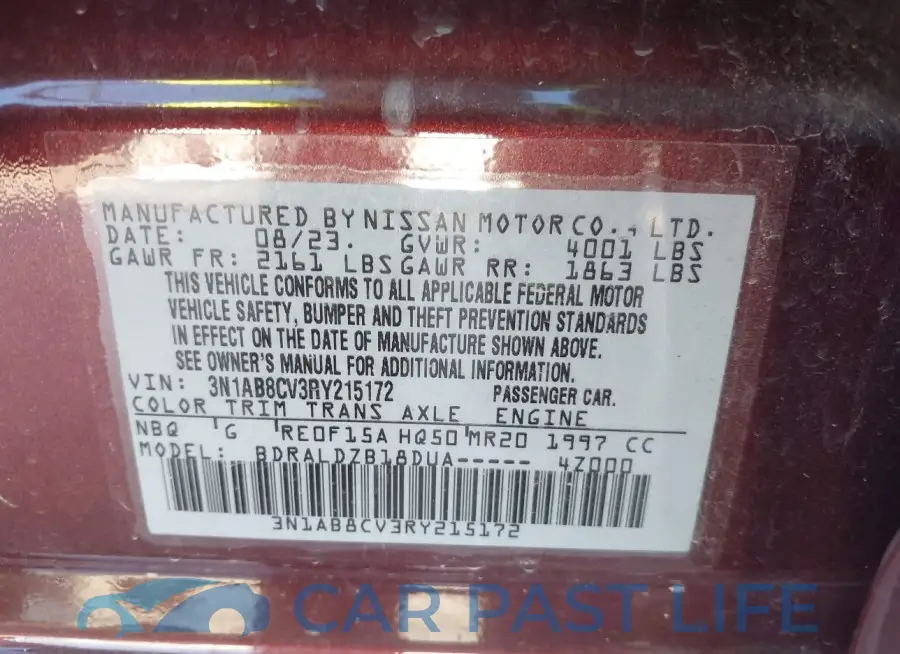3N1AB8CV3RY215172# 9