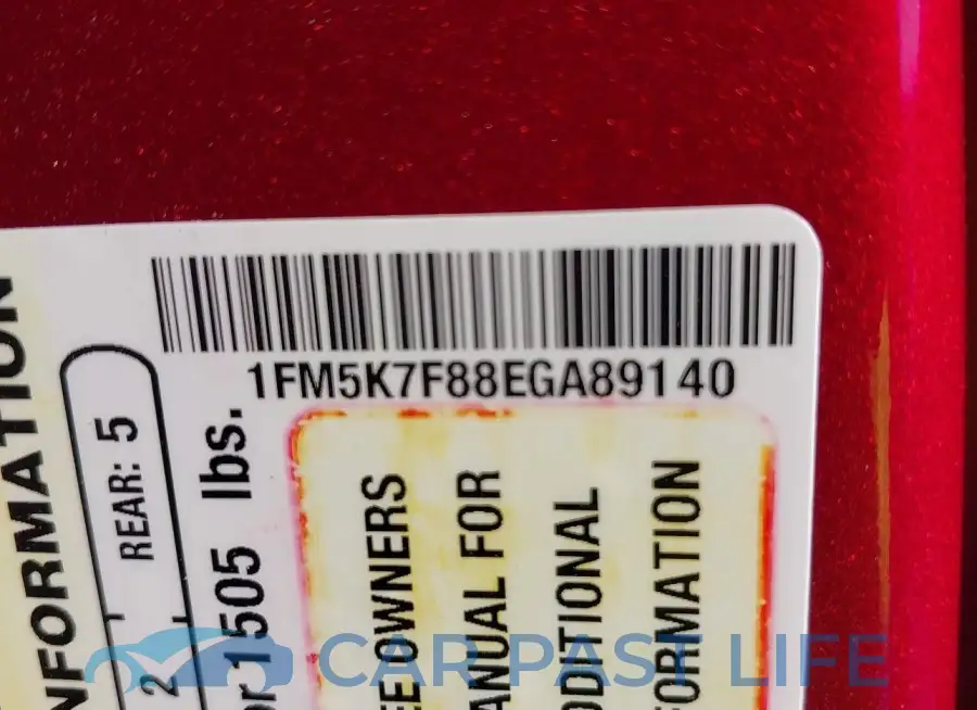 1FM5K7F88EGA89140# 9