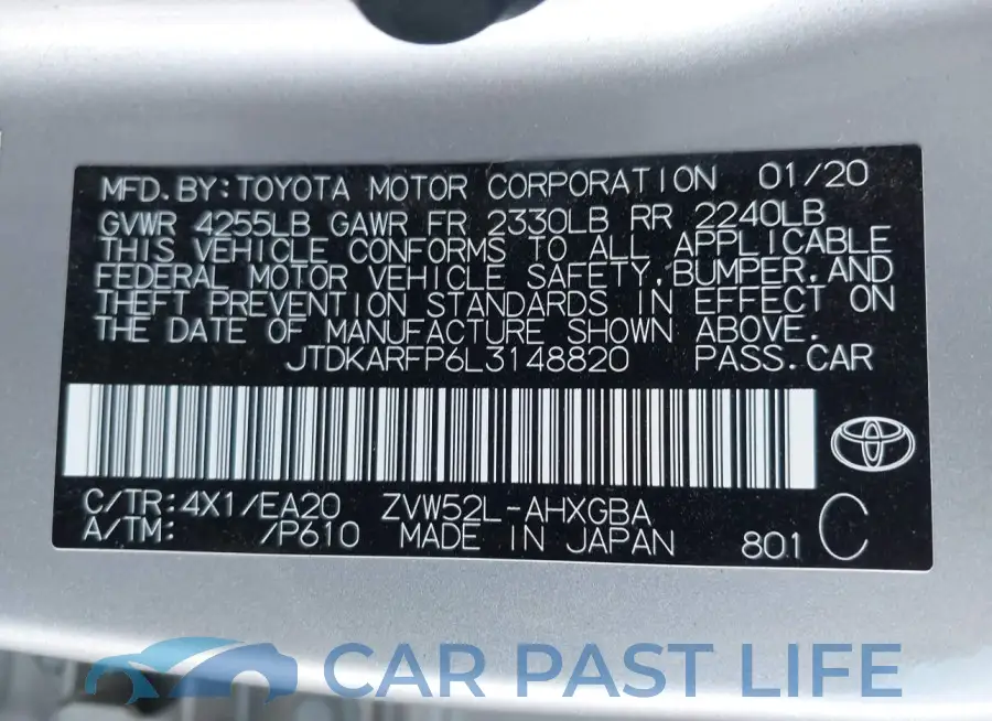JTDKARFP6L3148820# 9