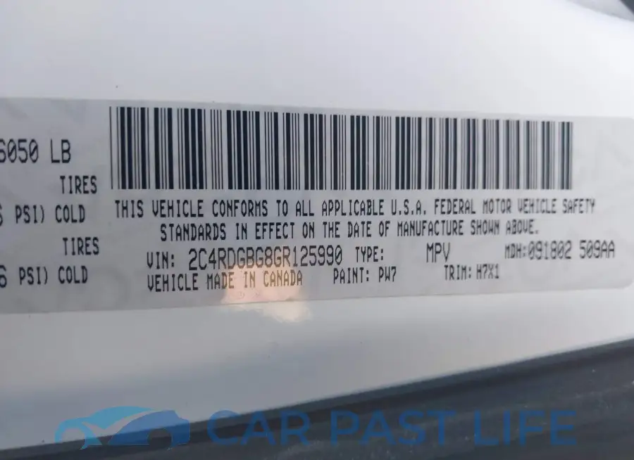 2C4RDGBG8GR125990# 9