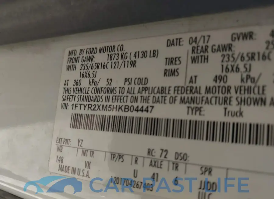 1FTYR2XM5HKB04447# 9