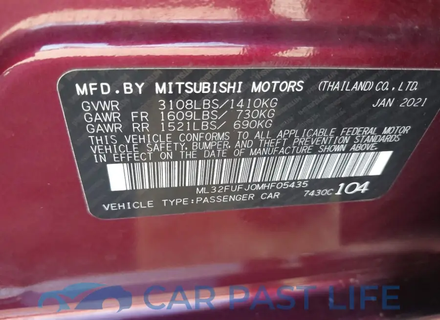 ML32FUFJ0MHF05435# 9