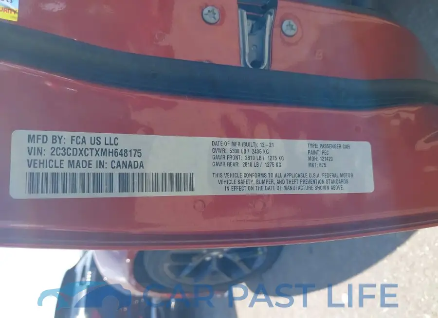 2C3CDXCTXMH648175# 9