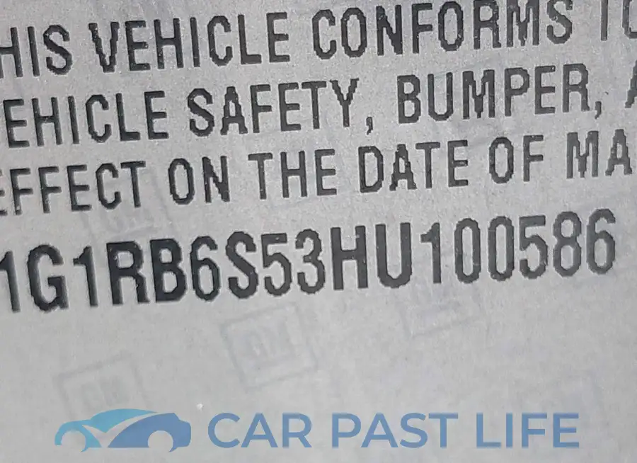 1G1RB6S53HU100586# 9