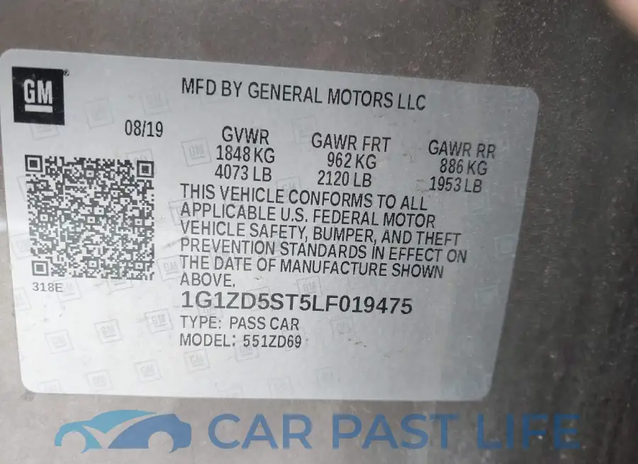 1G1ZD5ST5LF019475# 9