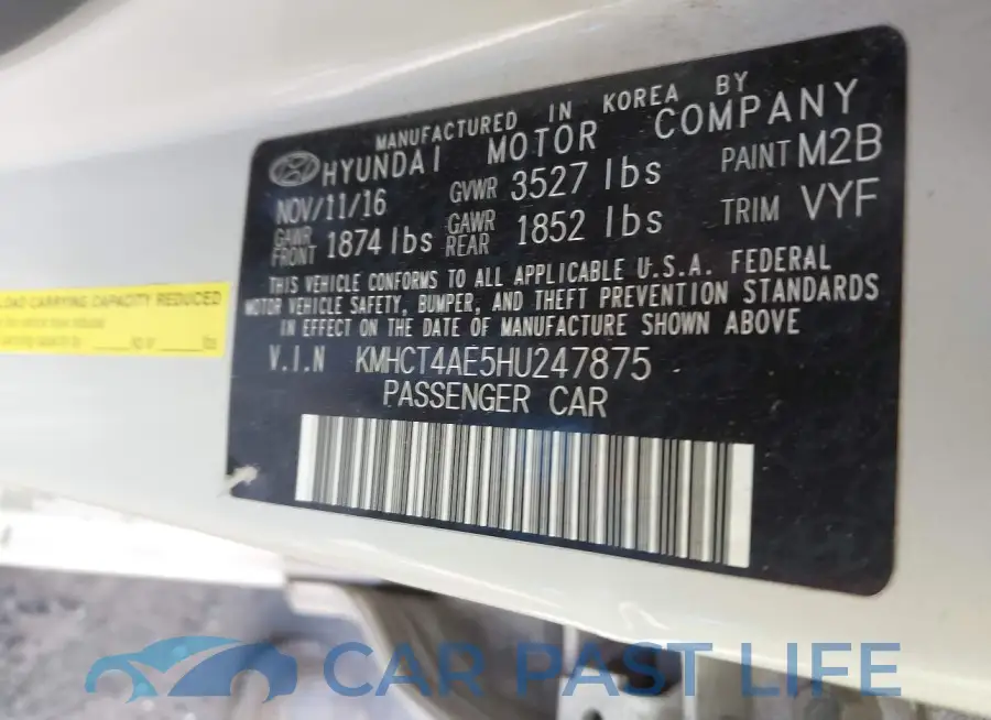 KMHCT4AE5HU247875# 9