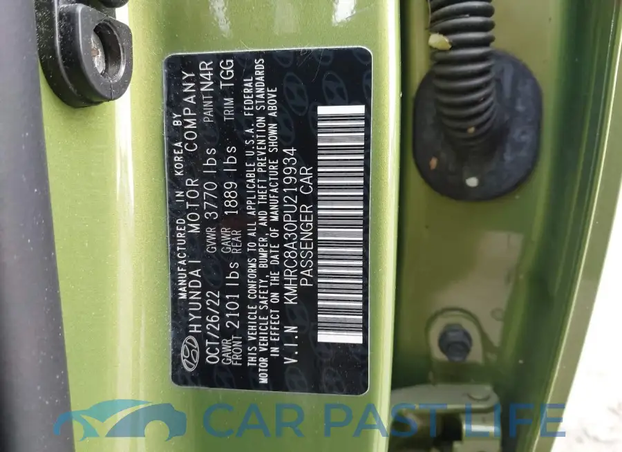 KMHRC8A30PU219934# 9