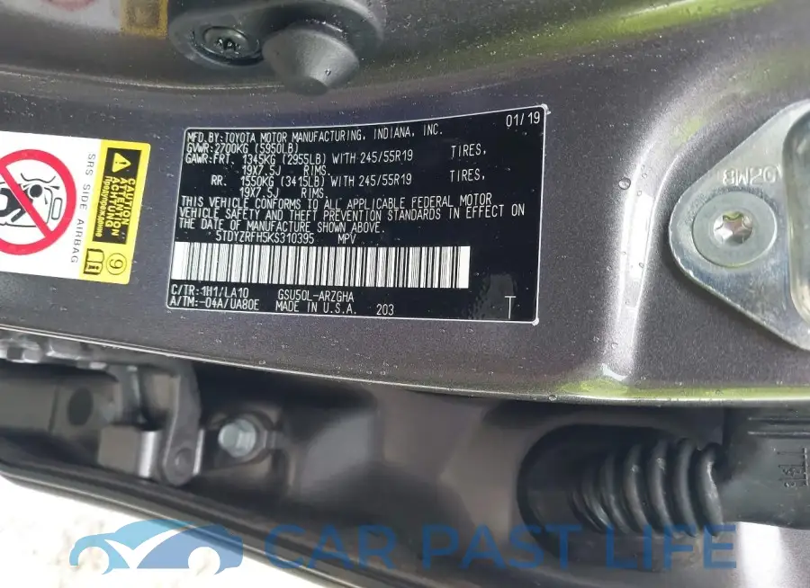 5TDYZRFH5KS310395# 9