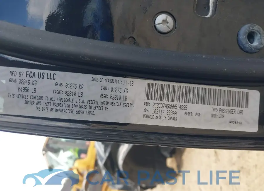 2C3CDZAGXHH514595# 9