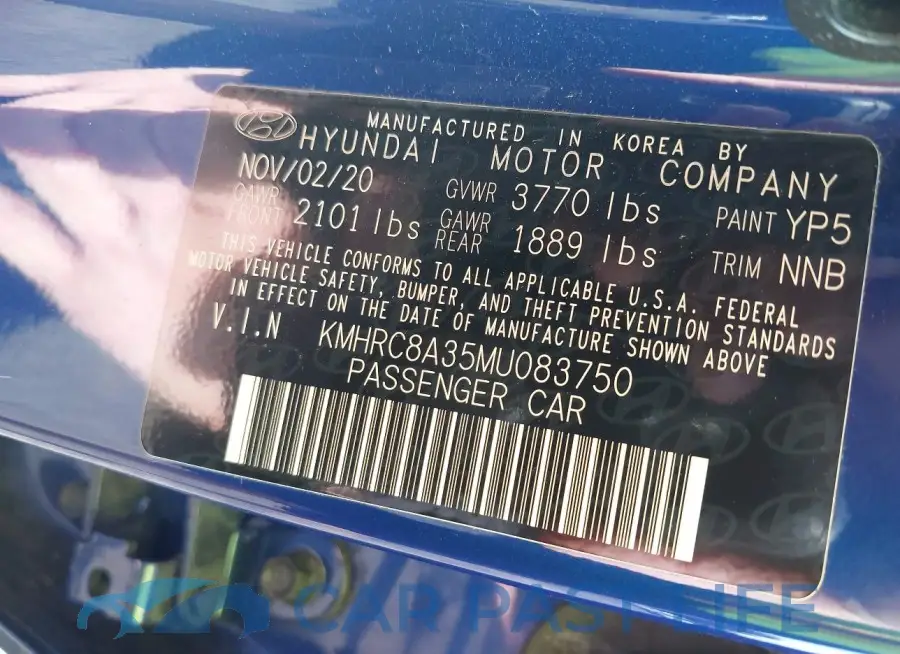 KMHRC8A35MU083750# 9