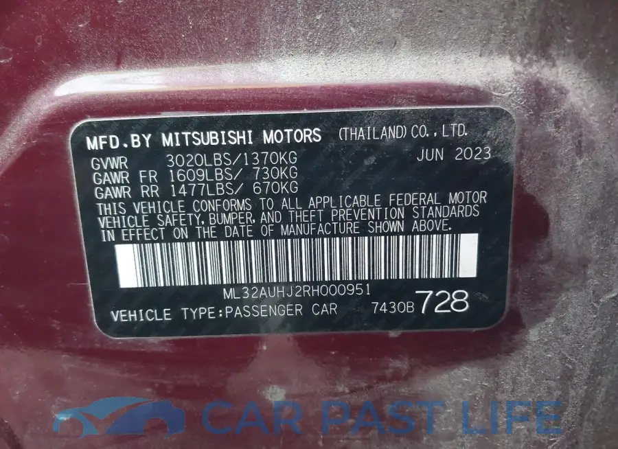ML32AUHJ2RH000951# 9