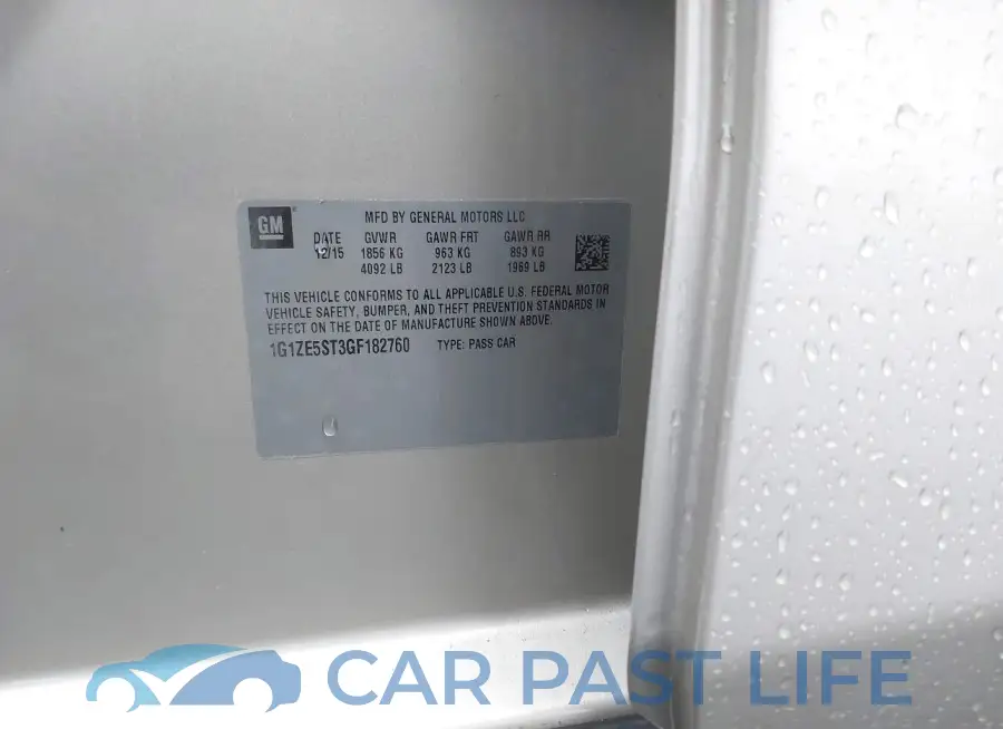 1G1ZE5ST3GF182760# 9