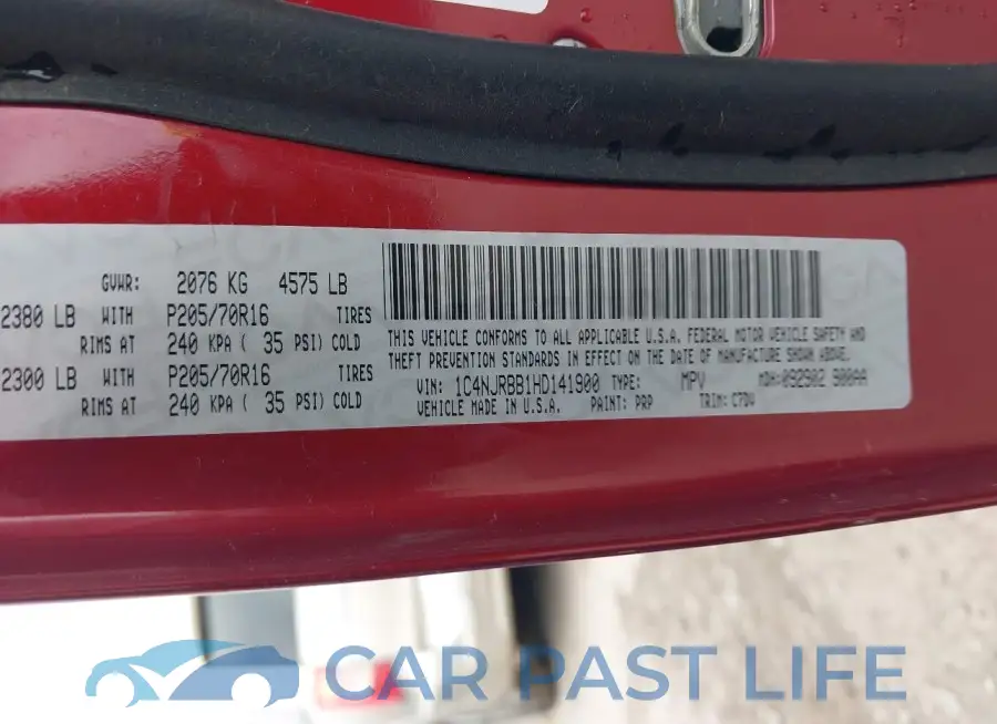 1C4NJRBB1HD141900# 9