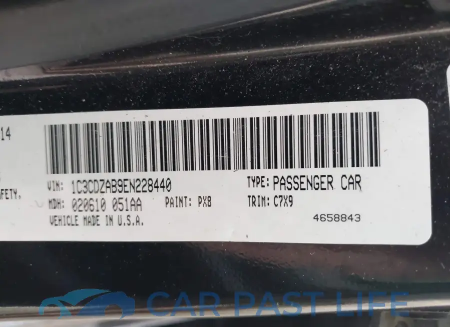 1C3CDZAB9EN228440# 9