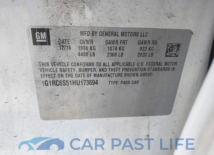 1G1RC6S51HU173694# 9