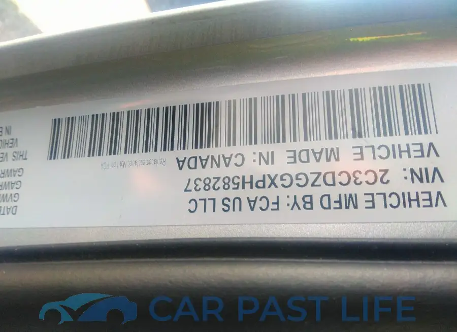 2C3CDZGGXPH582837# 9