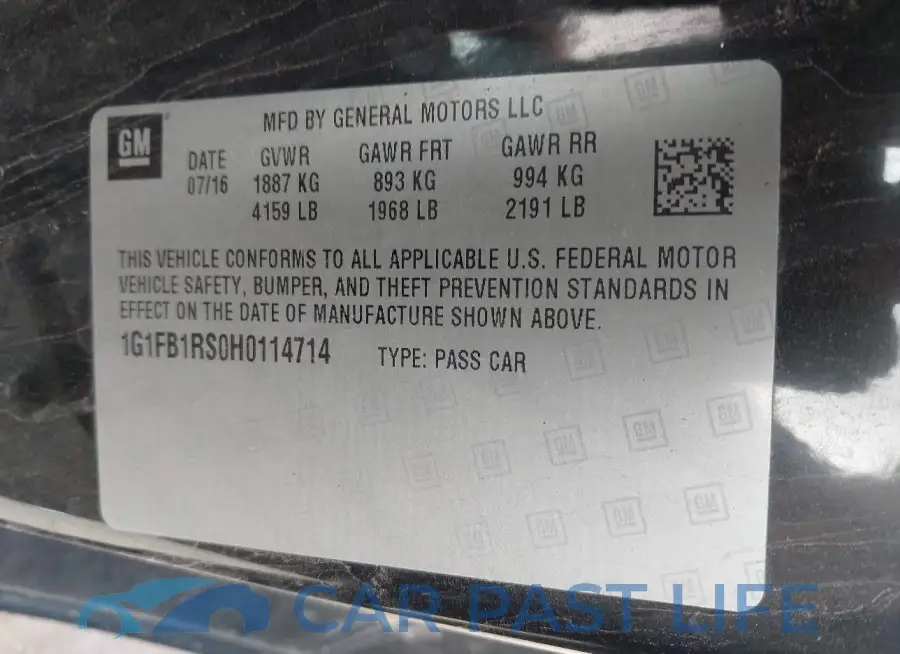 1G1FB1RS0H0114714# 9