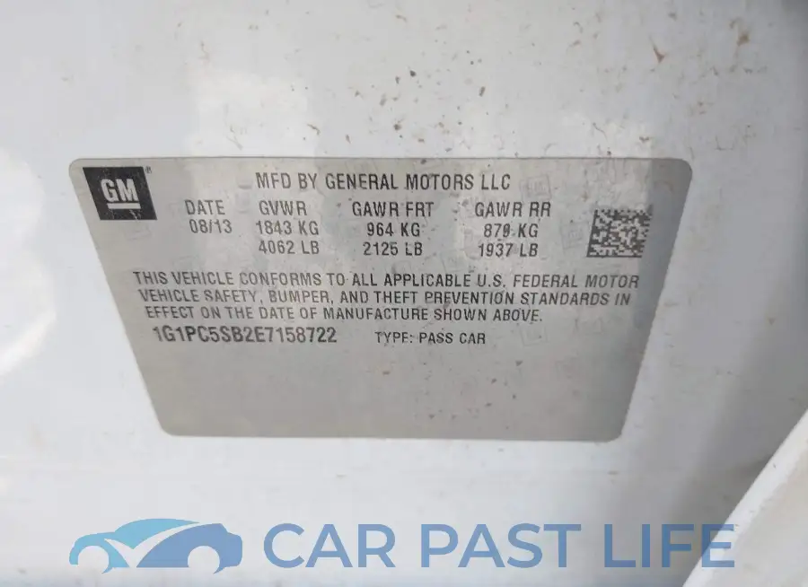 1G1PC5SB2E7158722# 9