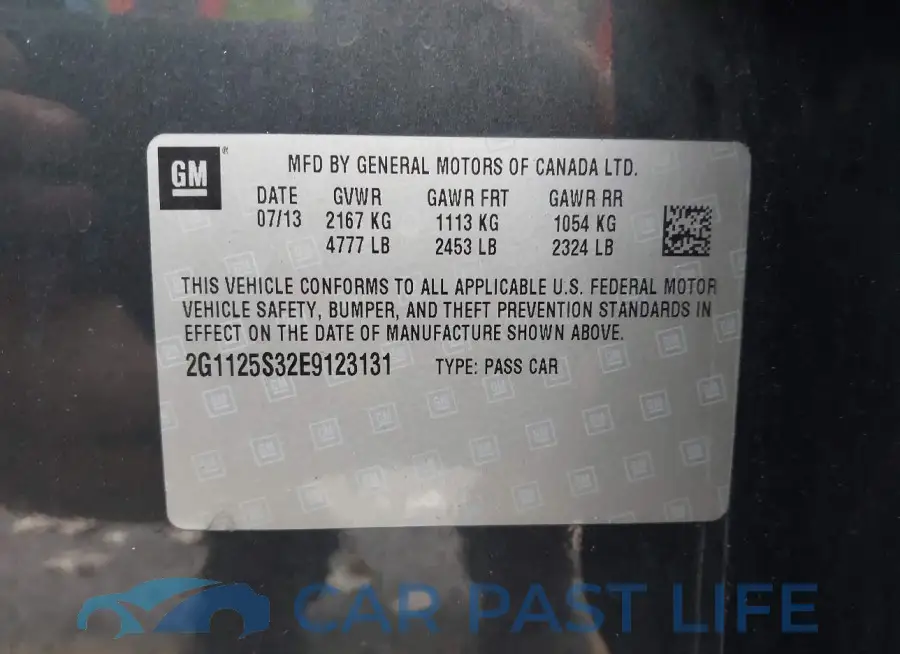 2G1125S32E9123131# 9