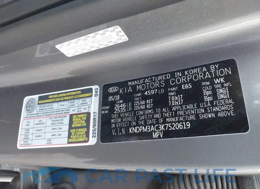 KNDPM3AC3K7520619# 9