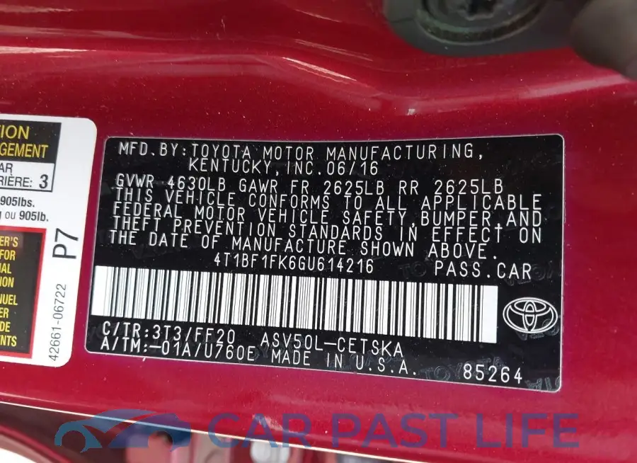 4T1BF1FK6GU614216# 9