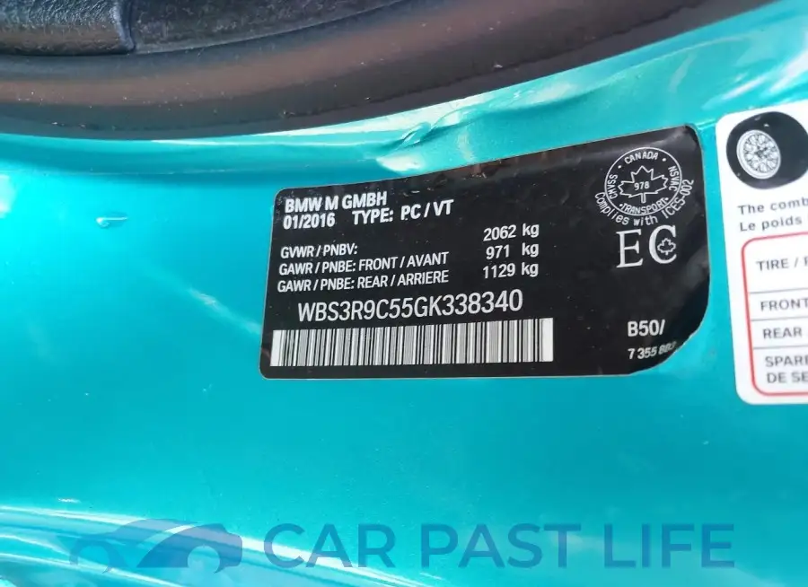 WBS3R9C55GK338340# 9