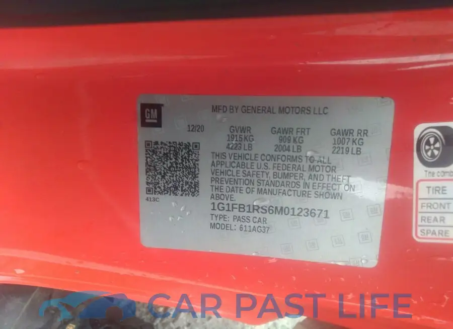 1G1FB1RS6M0123671# 9