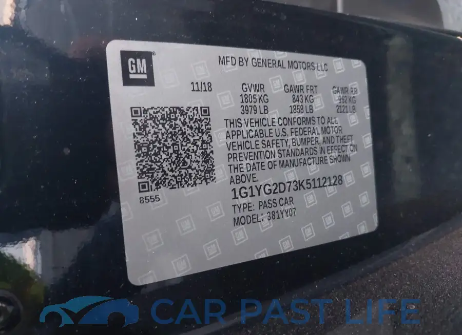 1G1YG2D73K5112128# 9
