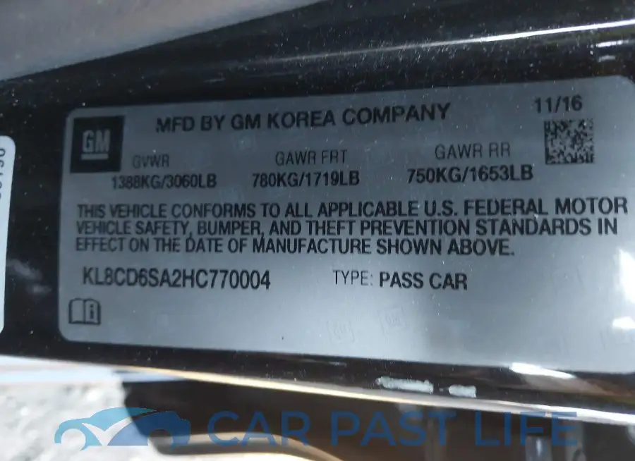 KL8CD6SA2HC770004# 9