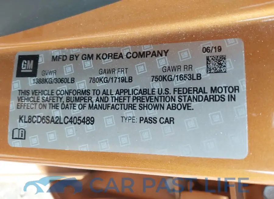 KL8CD6SA2LC405489# 9