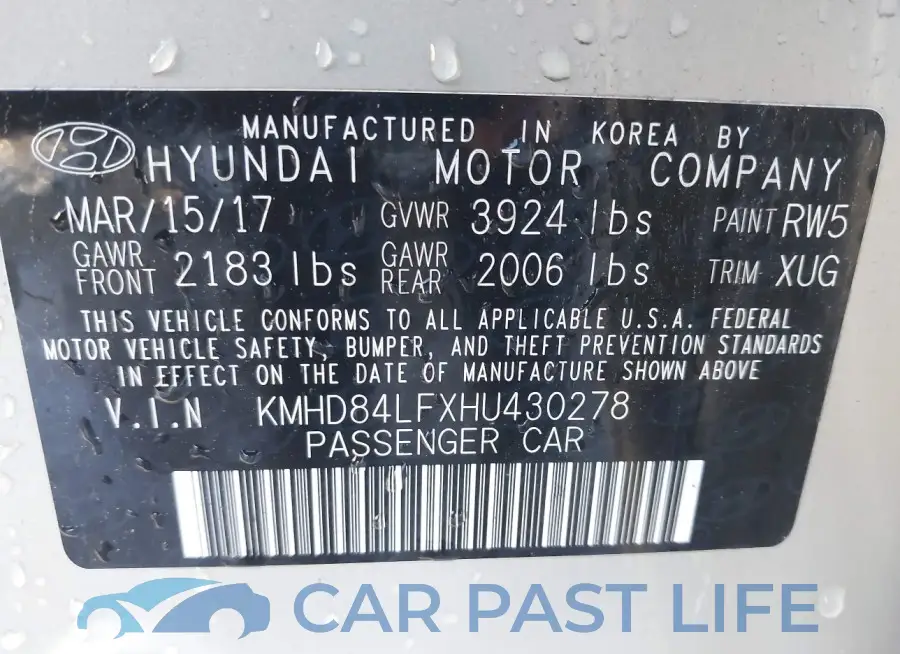 KMHD84LFXHU430278# 9