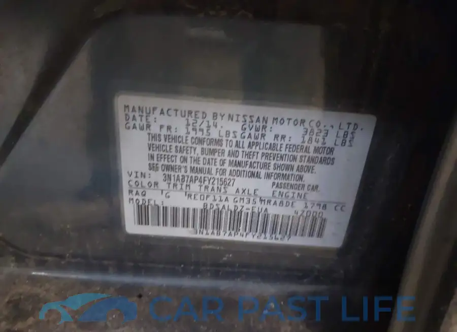3N1AB7AP4FY215627# 9