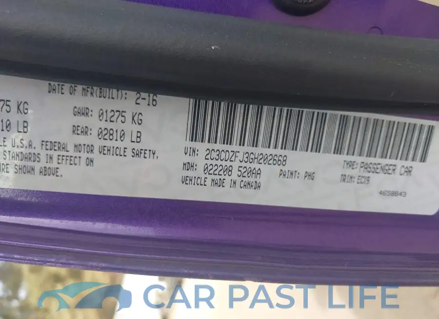 2C3CDZFJ3GH202668# 9