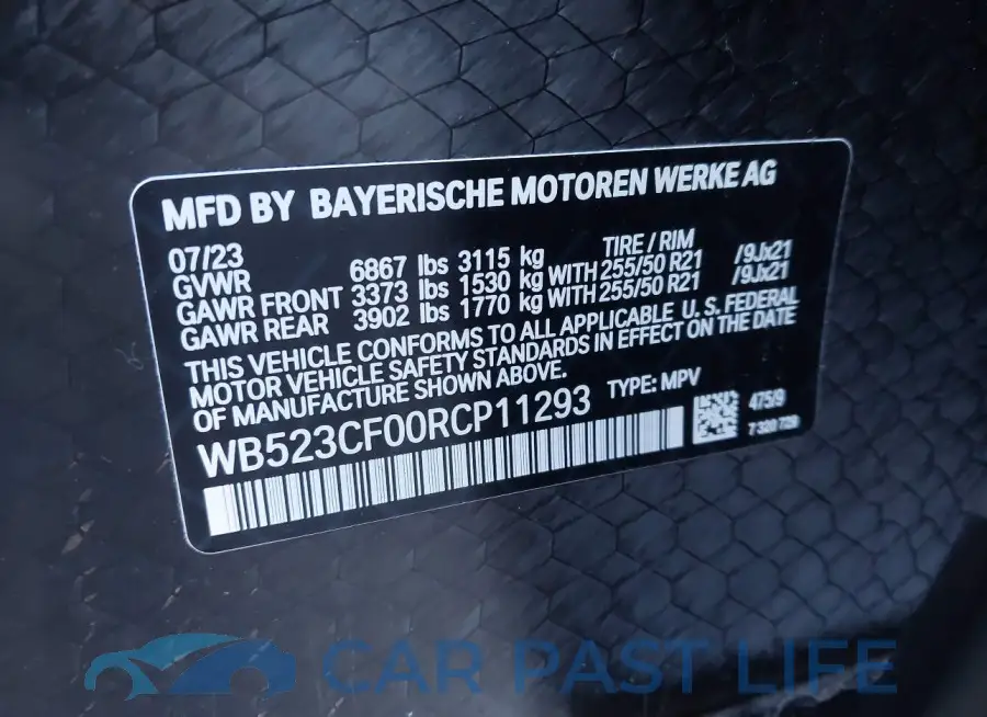 WB523CF00RCP11293# 9