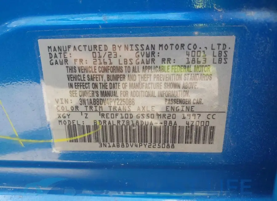 3N1AB8DV4PY225088# 9