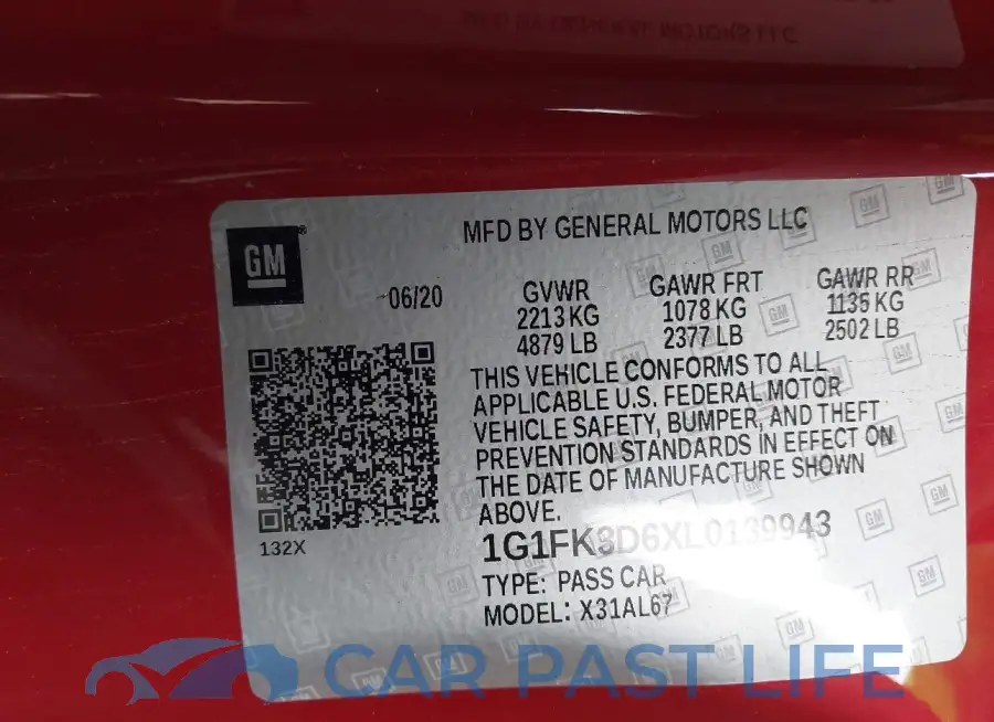 1G1FK3D6XL0139943# 9