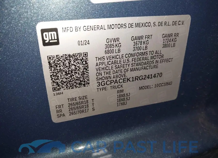 3GCPACEK1RG241470# 9