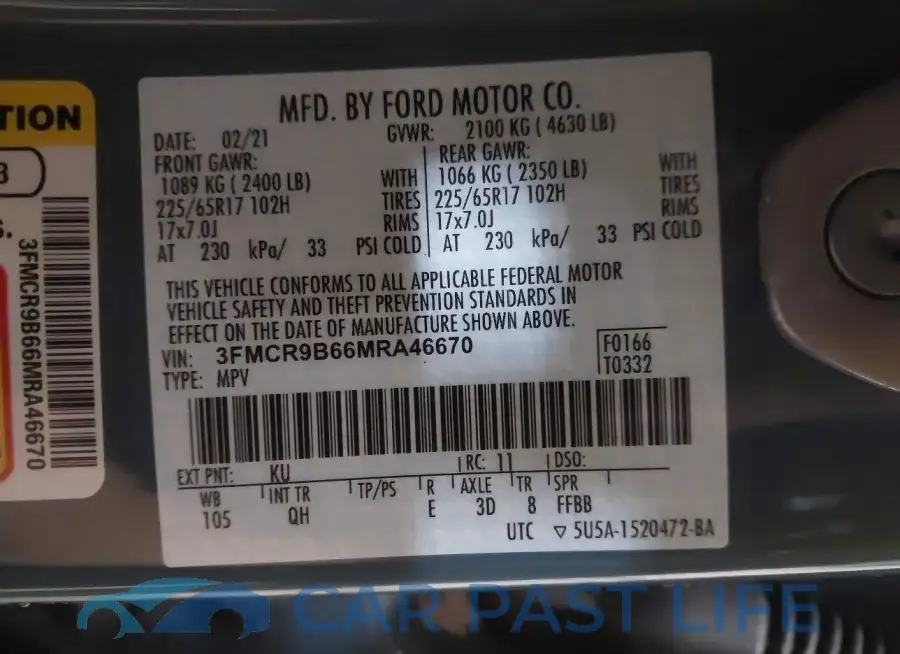 3FMCR9B66MRA46670# 9
