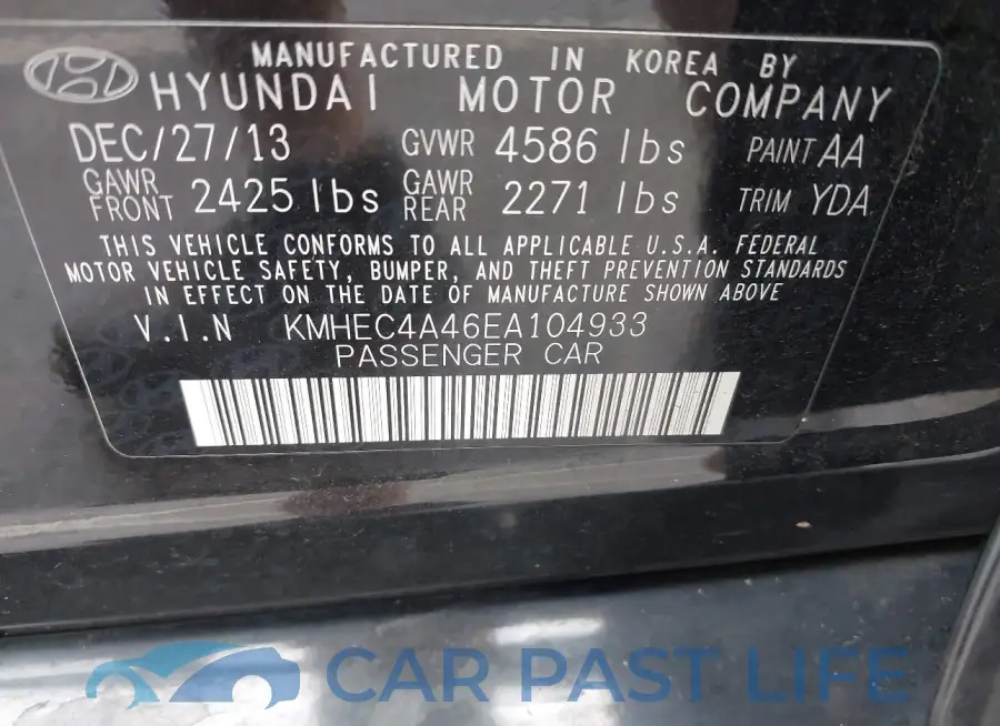KMHEC4A46EA104933# 9