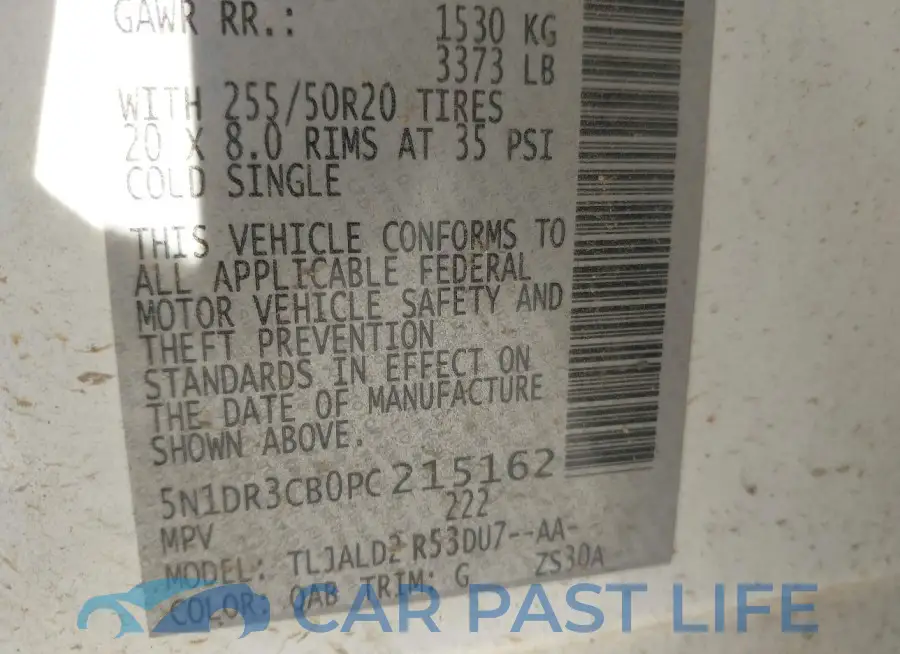 5N1DR3CB0PC215162# 9