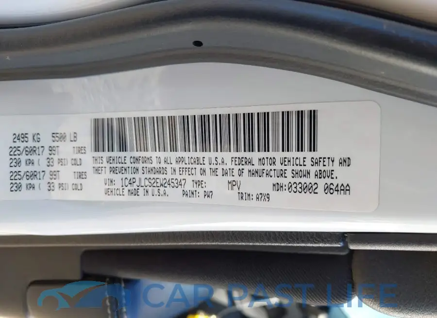 1C4PJLCS2EW245347# 9